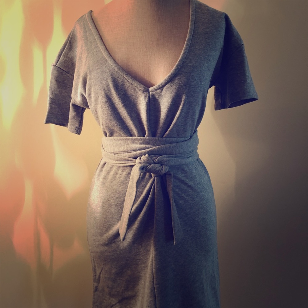 JLux Heather Grey Sweatdress